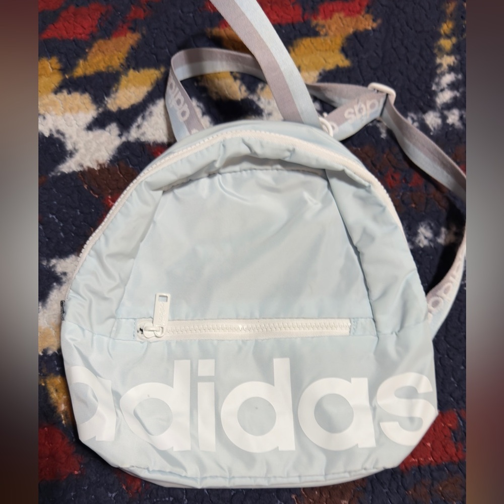 Adidas mini backpack in baby blue